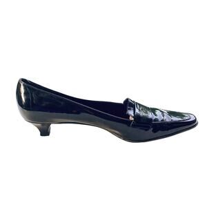 Salvatore Ferragamo Black Patent Leather Heels